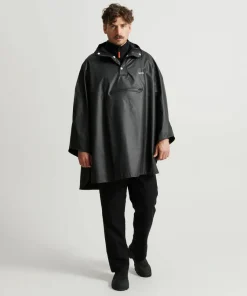 Tretorn Unisex PU Light Rainponcho Jet Black