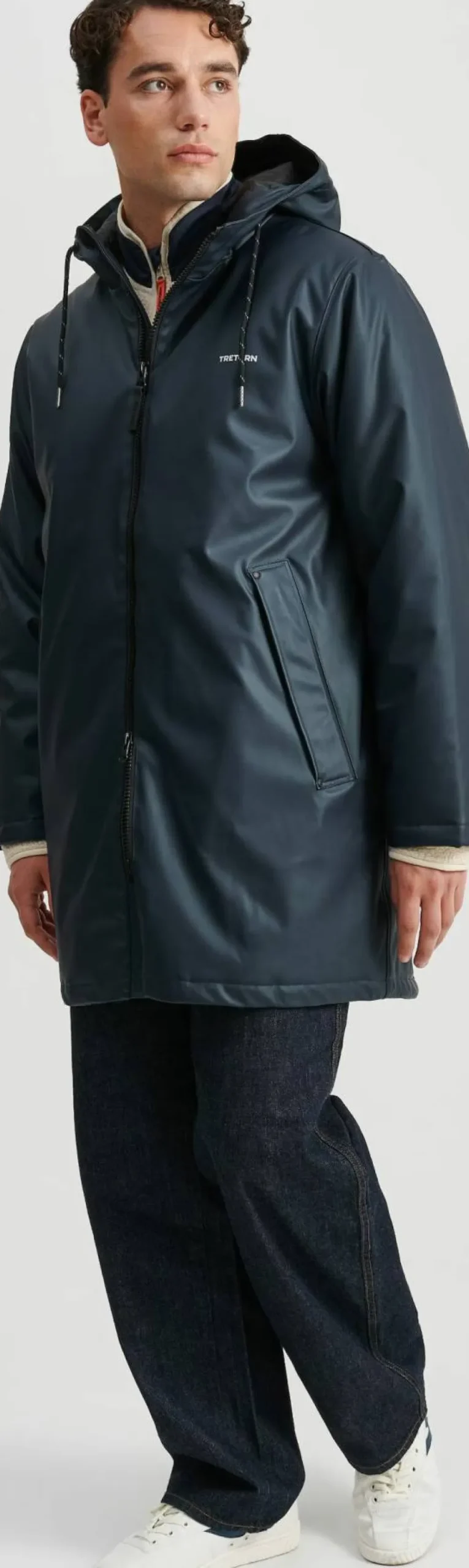 Tretorn Unisex Wings Padded Raincoat Navy Blaze