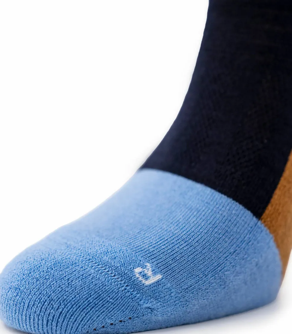 Ulvang Hero Warm Crew Sock Navy Blue/ Cathay Spice / Provence Blue