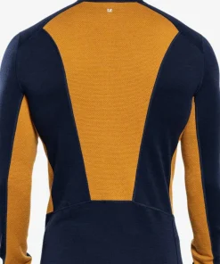 Ulvang Men's Peak Map Half Zip Baselayer Navy Blue/Cathay Spice