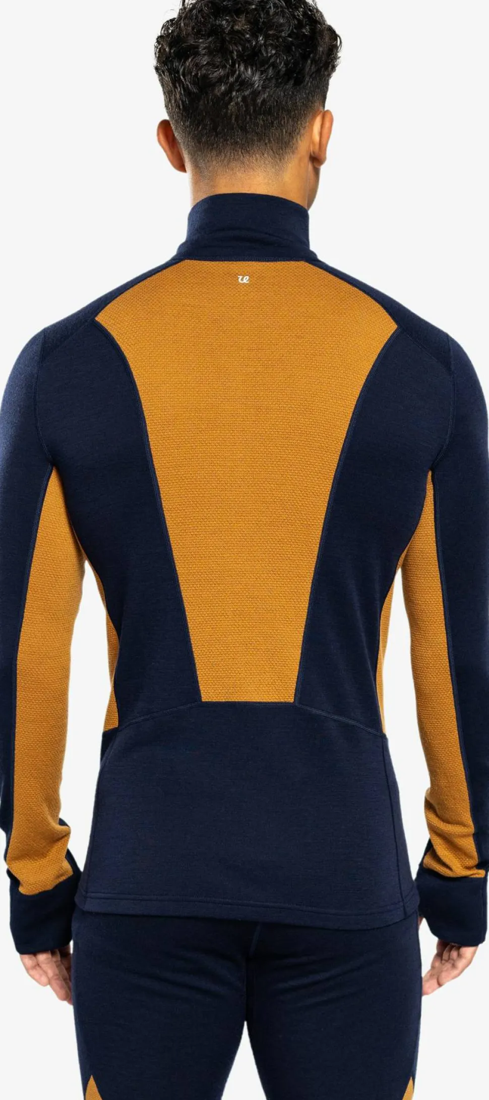 Ulvang Men's Peak Map Half Zip Baselayer Navy Blue/Cathay Spice