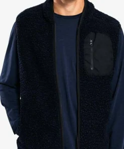 Ulvang Unisex Re Orbit Vest Wool Pile Navy Blue