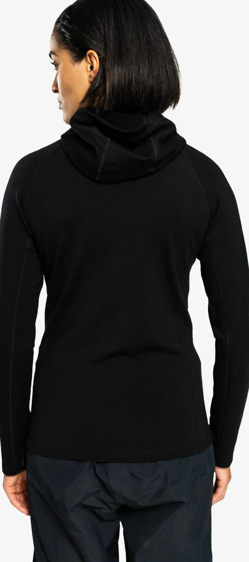 Ulvang Women's Alltime Bridge Hoodie Full Zip Midlayer Black