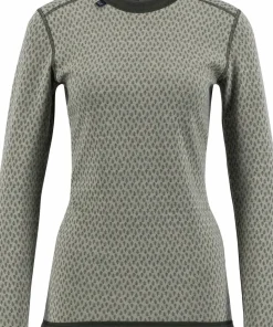 Ulvang Women's Comfort 200 Round Neck Agate Grey/Urban Chic