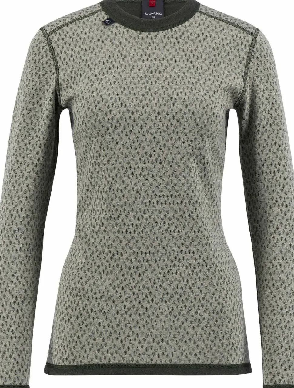 Ulvang Women's Comfort 200 Round Neck Agate Grey/Urban Chic