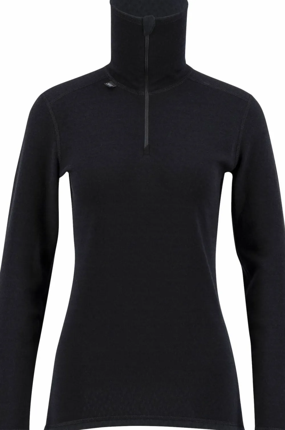Ulvang Women's Comfort 200 Turtle Neck With Zip Black/Black Clearance