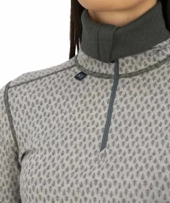 Ulvang Women's Comfort 200 Turtle Neck With Zip Agate Grey/Urban Chic