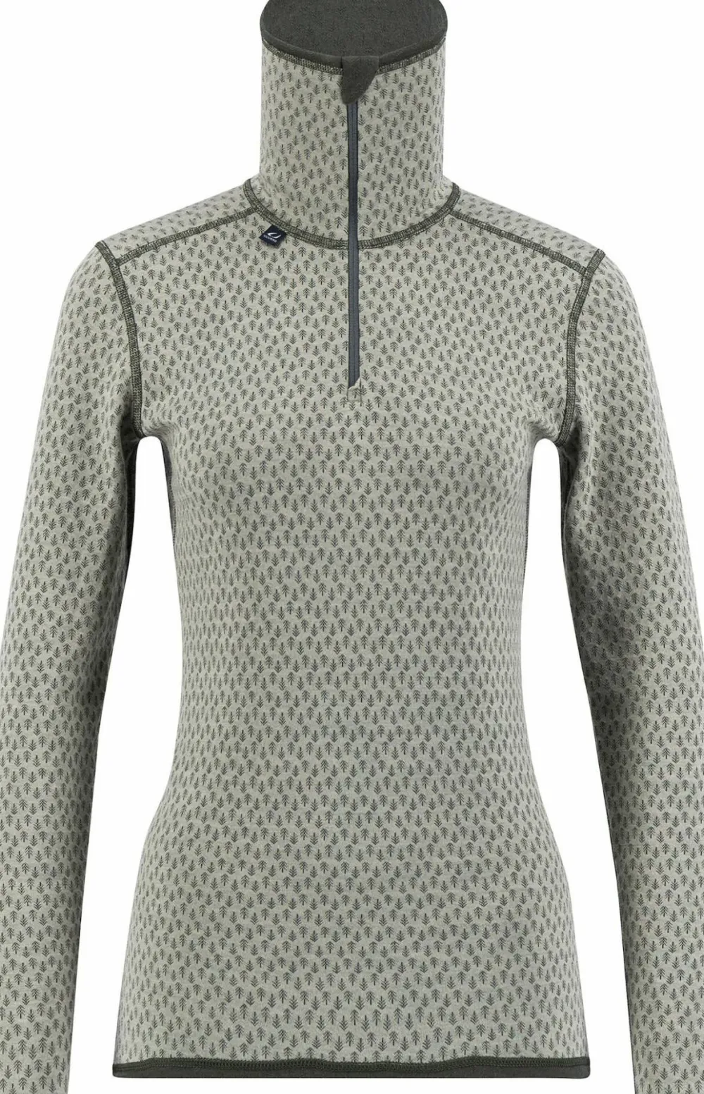 Ulvang Women's Comfort 200 Turtle Neck With Zip Agate Grey/Urban Chic