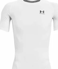 Under Armour Men's Ua Hg Armour Comp SS White Discount
