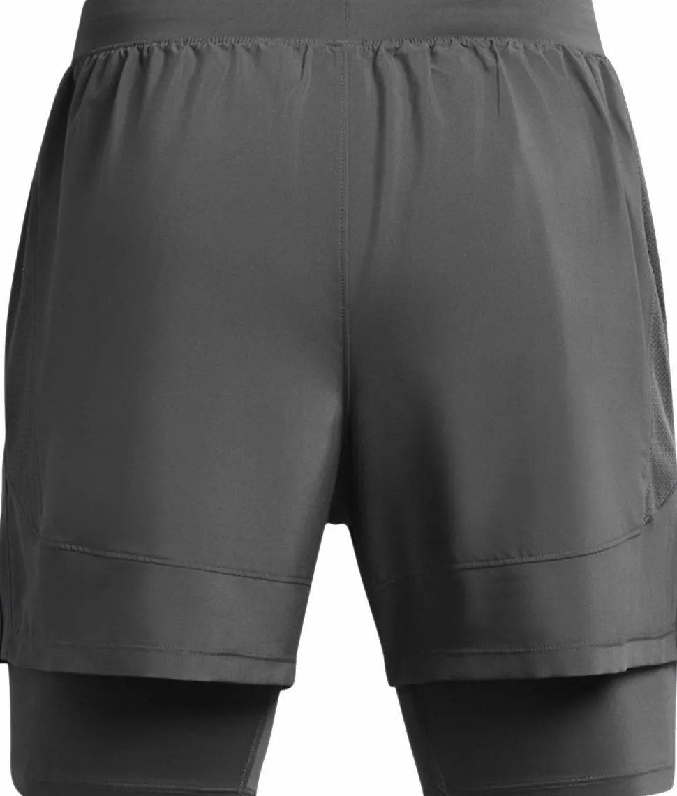 Under Armour Men's UA Launch 5'' 2-In-1 Short Gray