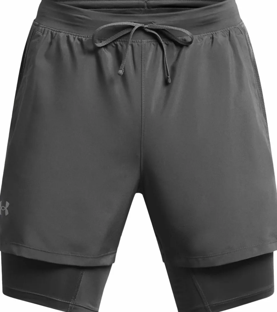 Under Armour Men's UA Launch 5'' 2-In-1 Short Gray