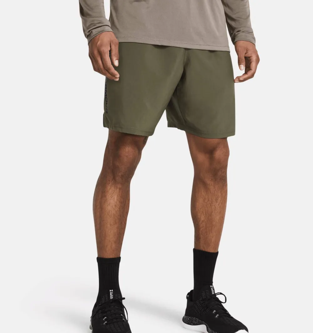Under Armour Men's UA Tech Woven Wordmark Shorts Marine Od Green Sale