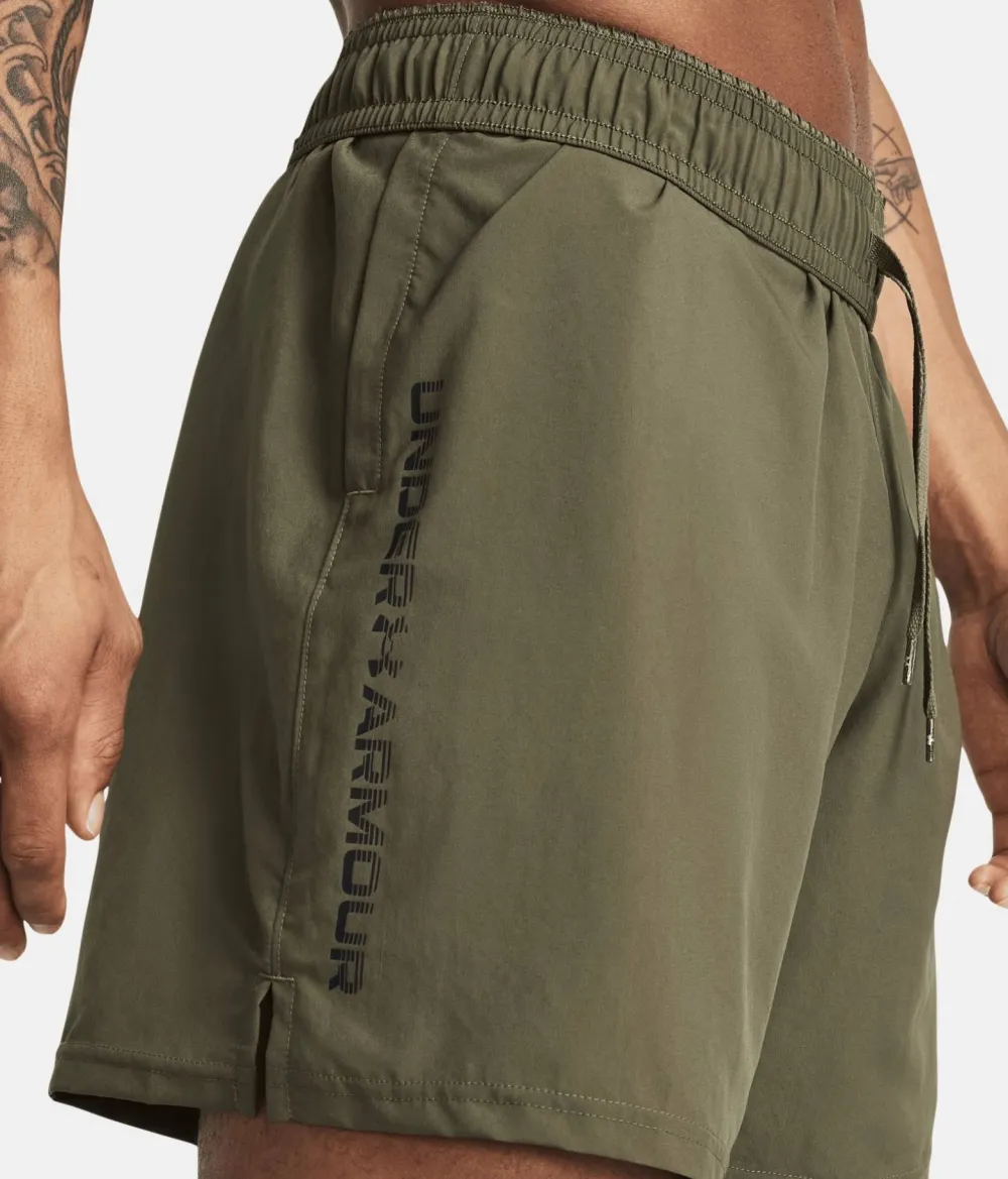 Under Armour Men's UA Tech Woven Wordmark Shorts Marine Od Green Sale