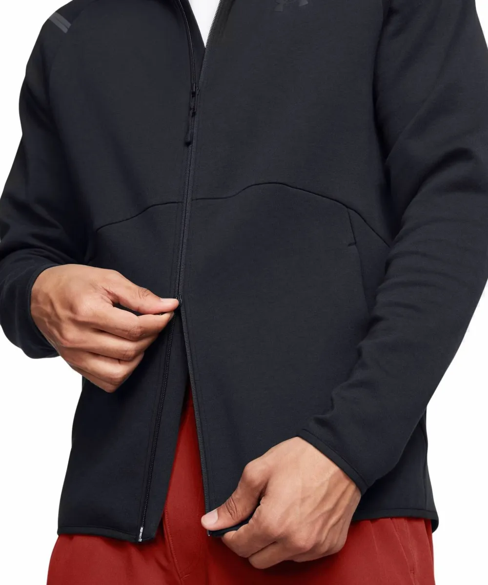 Under Armour Men's UA Unstoppable Fleece Full-Zip Hoodie Black Outlet