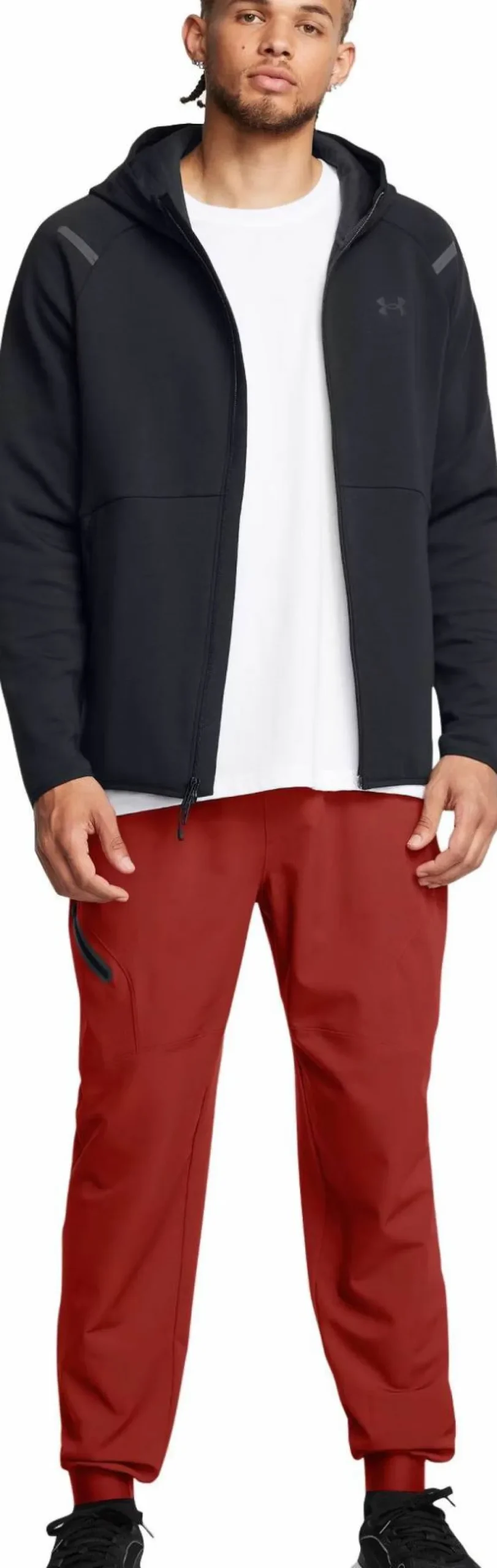 Under Armour Men's UA Unstoppable Fleece Full-Zip Hoodie Black Outlet