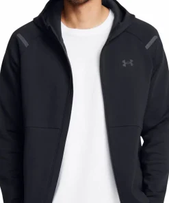 Under Armour Men's UA Unstoppable Fleece Full-Zip Hoodie Black Outlet