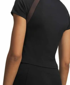 Under Armour Women's Motion Mesh Short Sleve Black