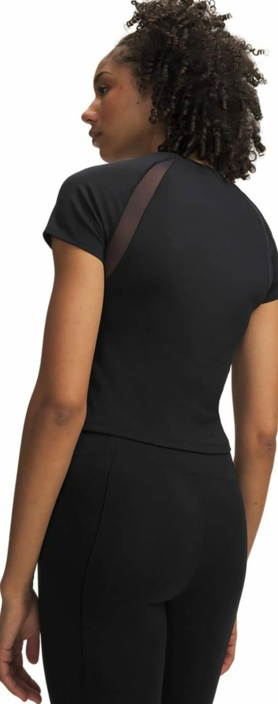 Under Armour Women's Motion Mesh Short Sleve Black