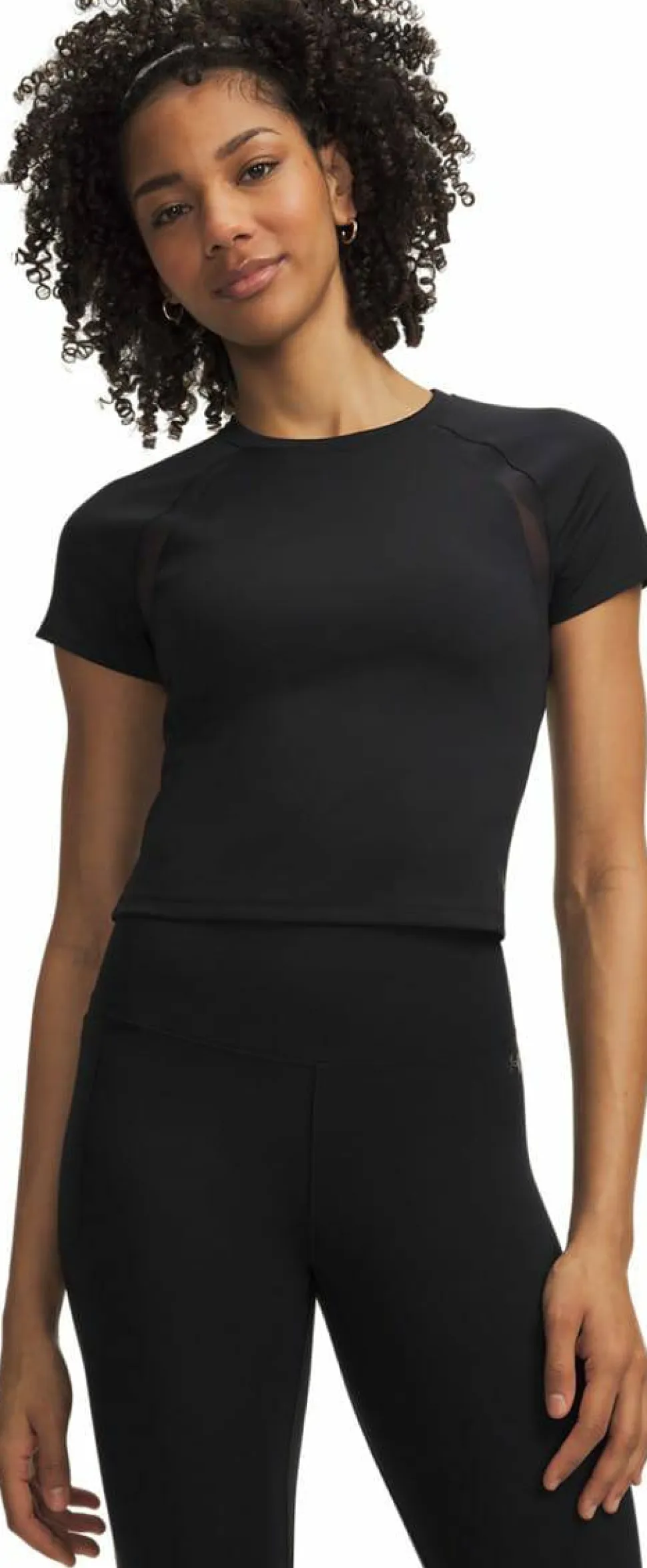 Under Armour Women's Motion Mesh Short Sleve Black