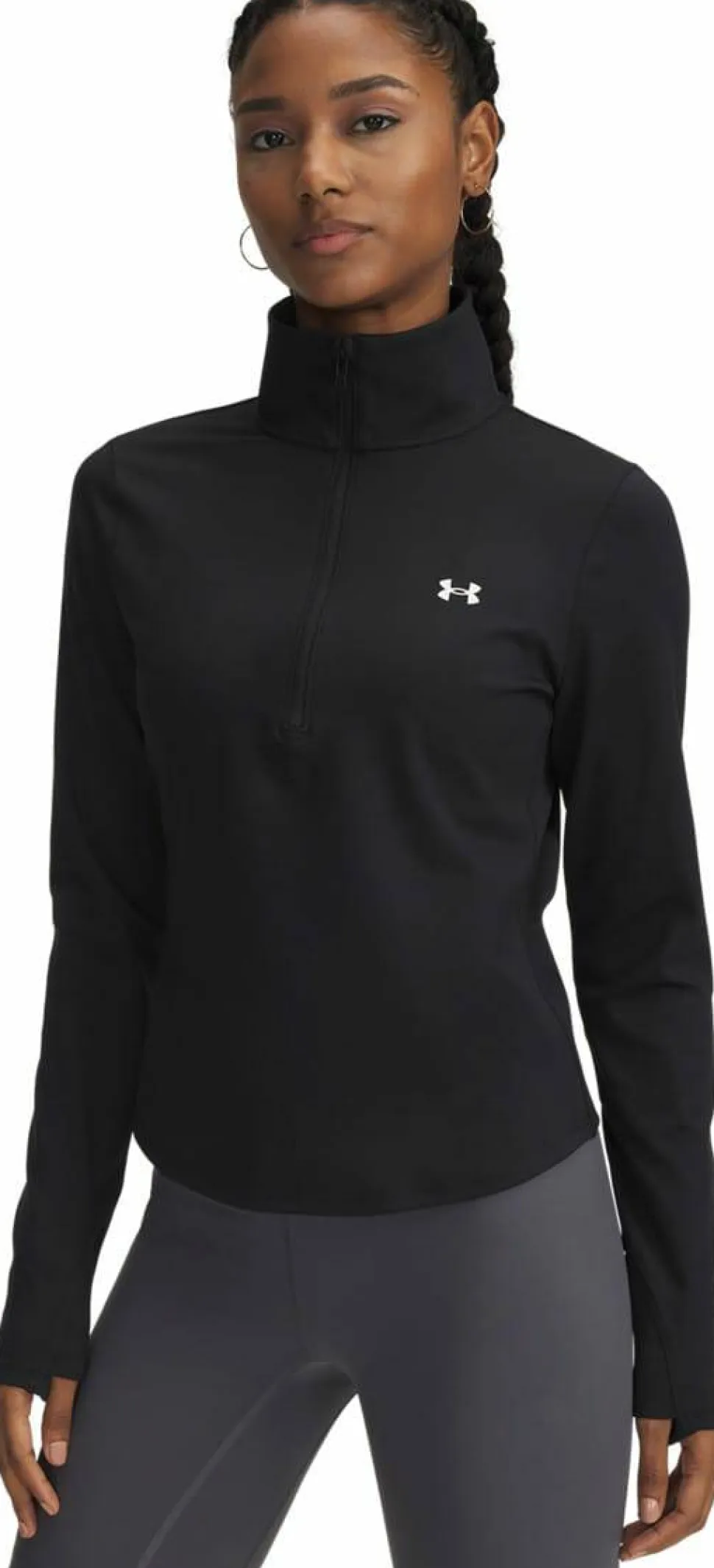 Under Armour Women's Motion 1/2 Zip Emea Black