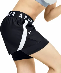 Under Armour Women's Play Up 2-in-1 Shorts Black Hot