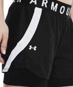 Under Armour Women's Play Up 2-in-1 Shorts Black Hot