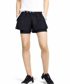 Under Armour Women's Play Up 2-in-1 Shorts Black Hot