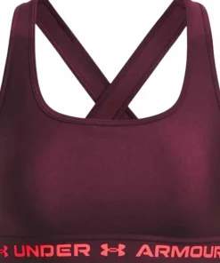 Under Armour Women's UA Crossback Mid Bra Dark Maroon Best
