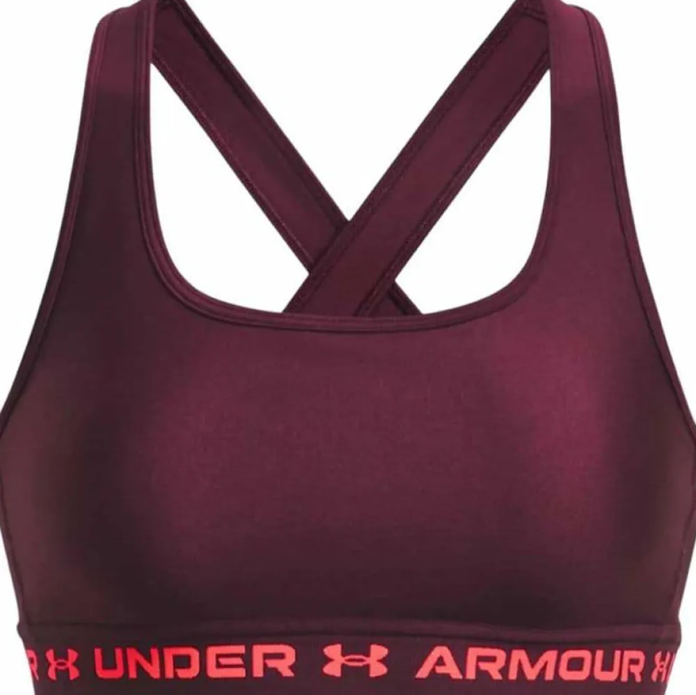 Under Armour Women's UA Crossback Mid Bra Dark Maroon Best