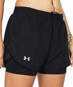 Under Armour Women's Ua Fly By 2in1 Short Black Best