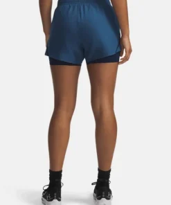 Under Armour Women's Ua Fly By 2in1 Short Wham Blue