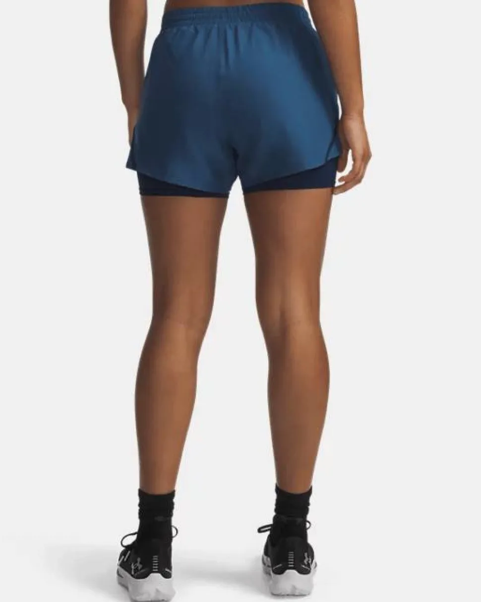 Under Armour Women's Ua Fly By 2in1 Short Wham Blue