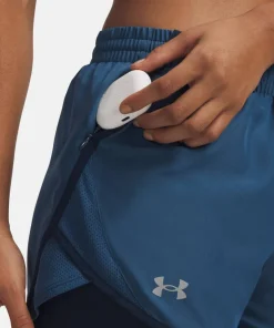 Under Armour Women's Ua Fly By 2in1 Short Wham Blue