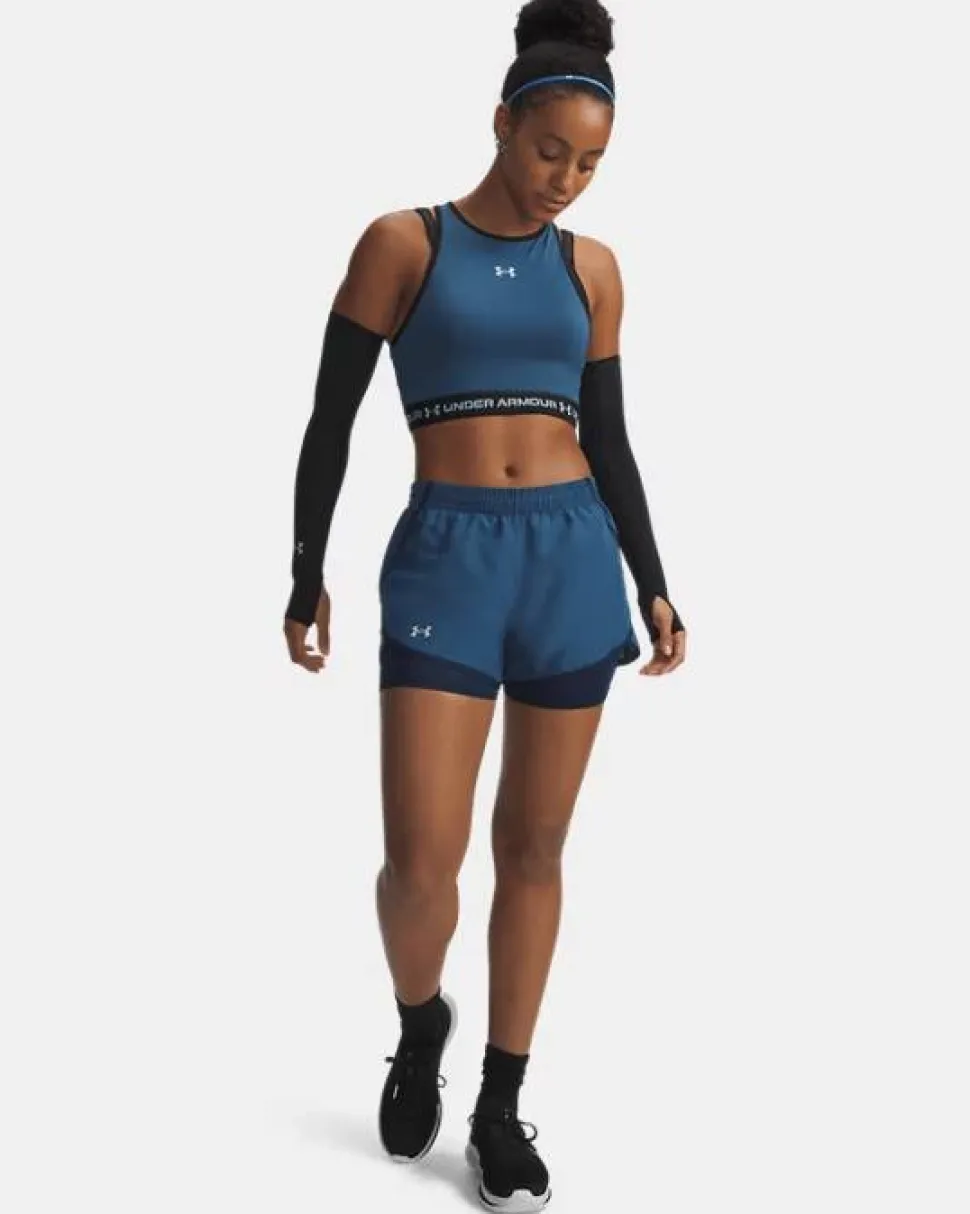 Under Armour Women's Ua Fly By 2in1 Short Wham Blue