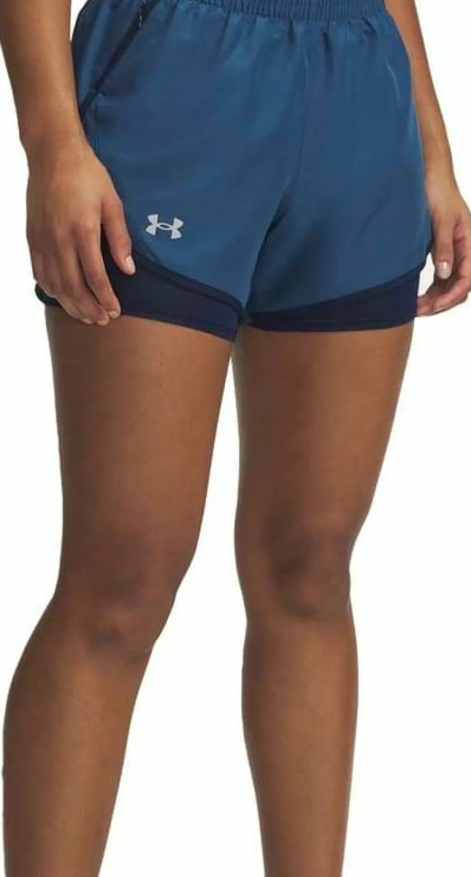 Under Armour Women's Ua Fly By 2in1 Short Wham Blue