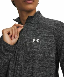 Under Armour Women's UA Tech™ Twist ½ Zip Black Sale