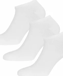 Urberg Bamboo Shaftless Sock 3-Pack Bright White New