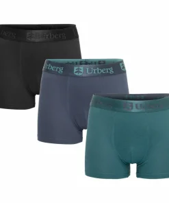 Urberg Juniors' Bamboo Boxers 3-Pack Black/Blue/Green Outlet