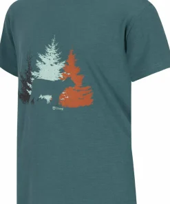 Urberg Juniors' Bamboo Print Tee Silver Pine Outlet