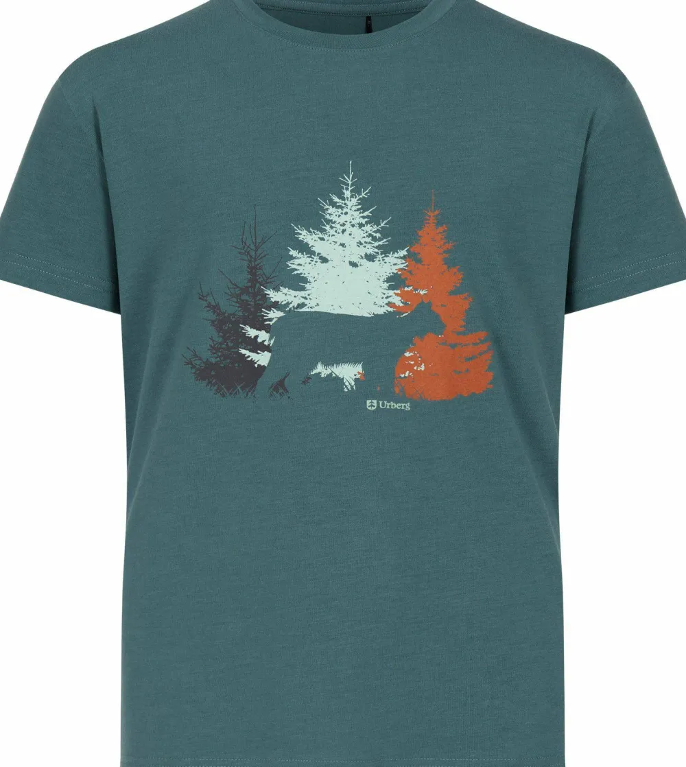 Urberg Juniors' Bamboo Print Tee Silver Pine Outlet