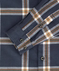 Urberg Juniors' Flanell Shirt Blue Nights/Deep Lichen Green Clearance