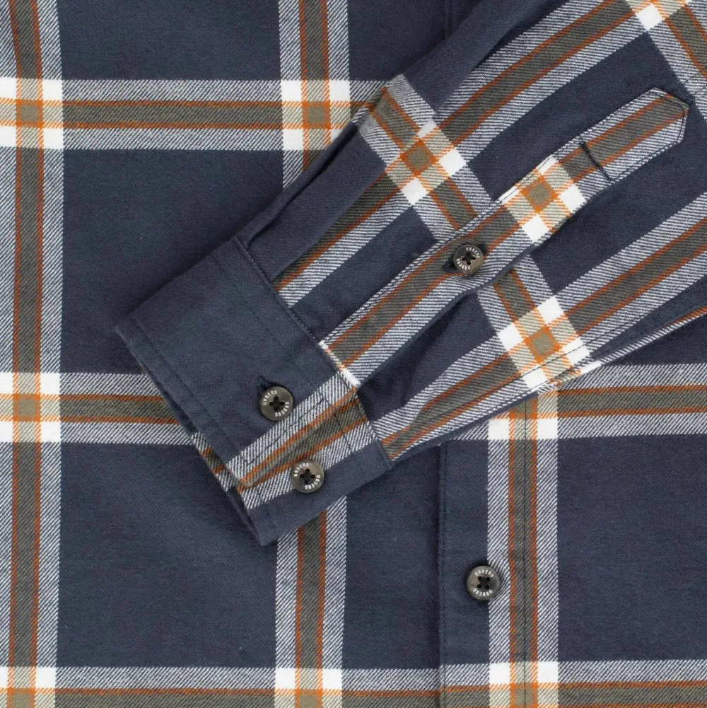 Urberg Juniors' Flanell Shirt Blue Nights/Deep Lichen Green Clearance