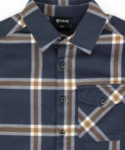 Urberg Juniors' Flanell Shirt Blue Nights/Deep Lichen Green Clearance