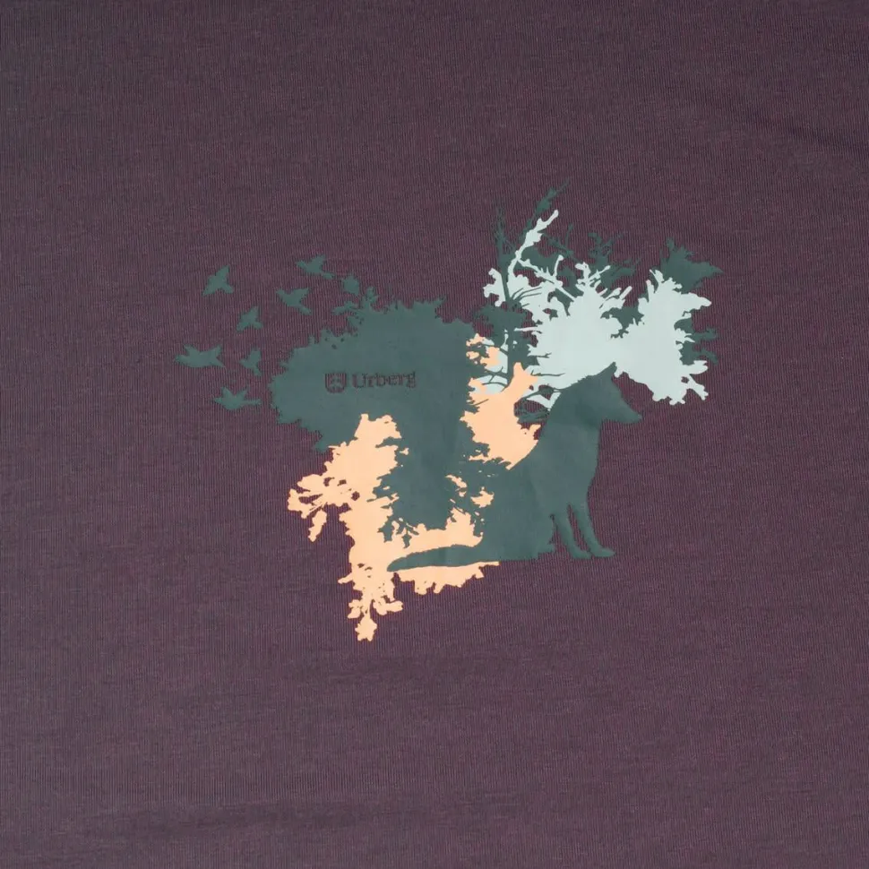 Urberg Juniors' Printed Tree Tee Huckleberry