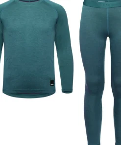 Urberg Juniors' Selje Merino-Bamboo Set Mediterranea/Blue Nights