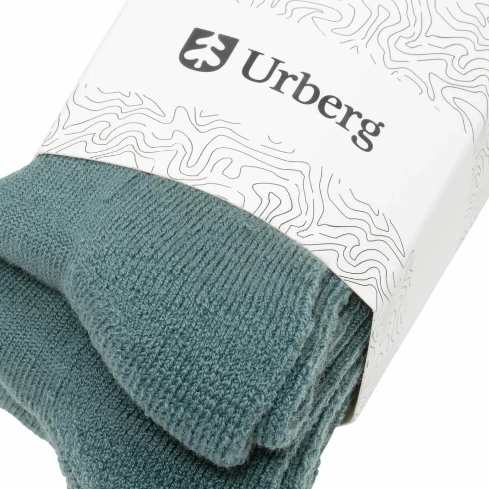Urberg Juniors' Thicker Every Day Merino Wool Sock 3p Silver Pine