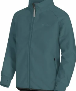 Urberg Juniors' Vindeln Wind Fleece Jacket Silver Pine