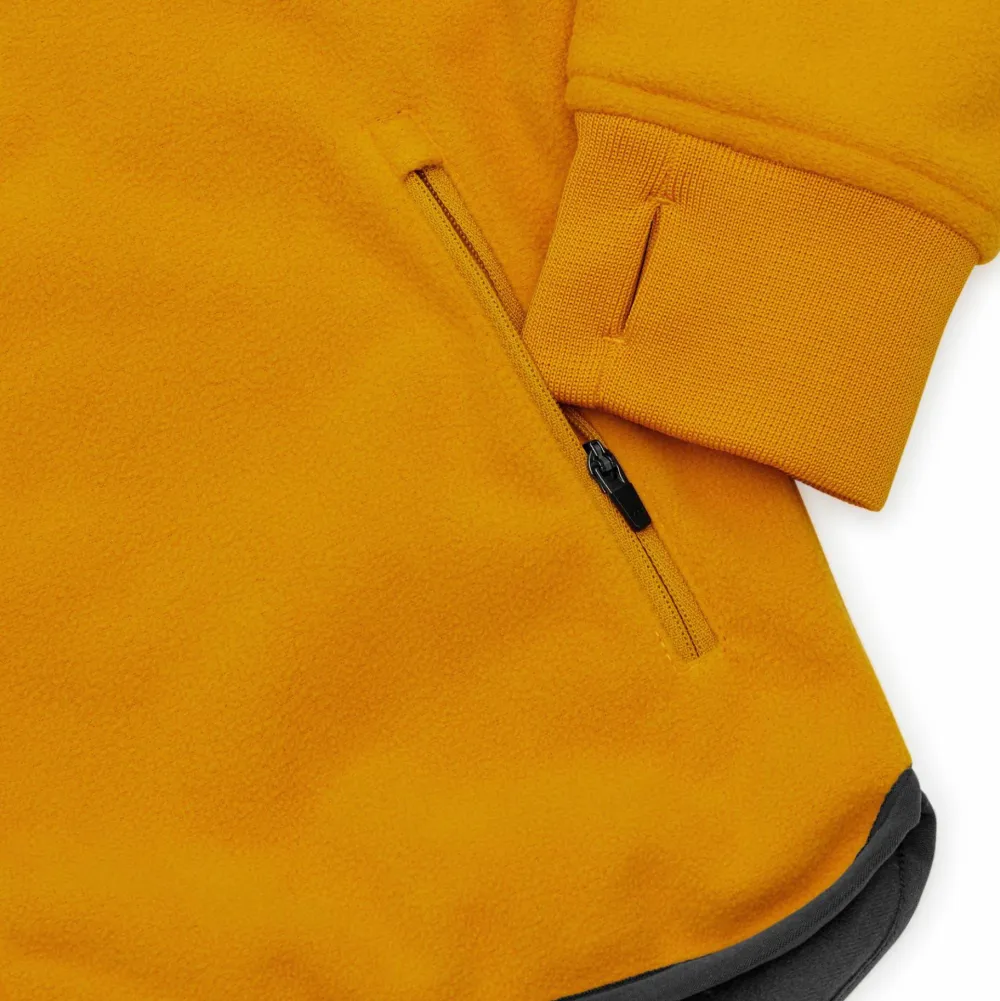 Urberg Juniors' Vindeln Wind Fleece Jacket Sunflower Hot
