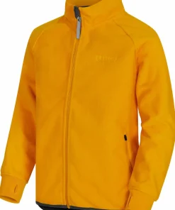 Urberg Juniors' Vindeln Wind Fleece Jacket Sunflower Hot