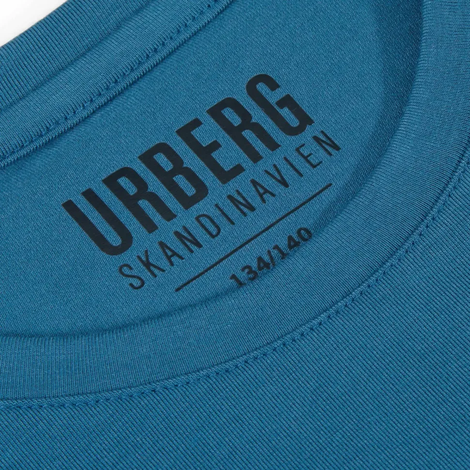 Urberg Kids' Vidsel Bamboo Tee Mallard Blue